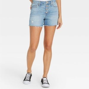 NWT Vintage Midi Jean Shorts Size 8/24